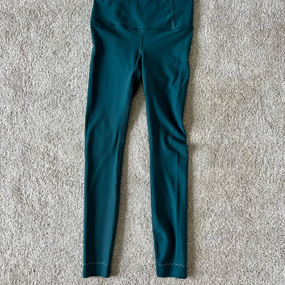 lululemon Zoned In Tight High Rise Leggings in Green Jasper